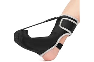 ANSUSIC Plantar Fasciitis Night Splint 3 Adjustable Planter Facetious Relief Straps,Support Relief Foot Drop Achilles Tendonitis Day Night(Purple-1PC)