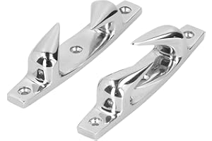 Marine Boat Mooring Cleats,Acouto Bow Chocks for Boat 4.69in 316 Stainless Steel Boat Cleats Anchoring Mooring Cleats 2pcs Le