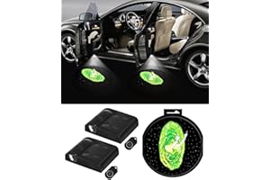 IITA 2PCS Car Door Lights Logo Projector Compatible with Rick and Morty,Courtesy Ghost Shadow Welcome Door Lamp Fit All Cars