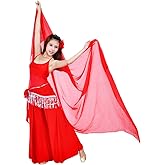 Lightweight 100% Chiffon Hand Scarf Belly Dance Scarf Throwing Chiffon Hand Scarf Belly Dance Costume Outfit Scarf