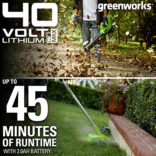 Greenworks GMAX 40V Cordless String Trimmer and Leaf Blower Combo Pack