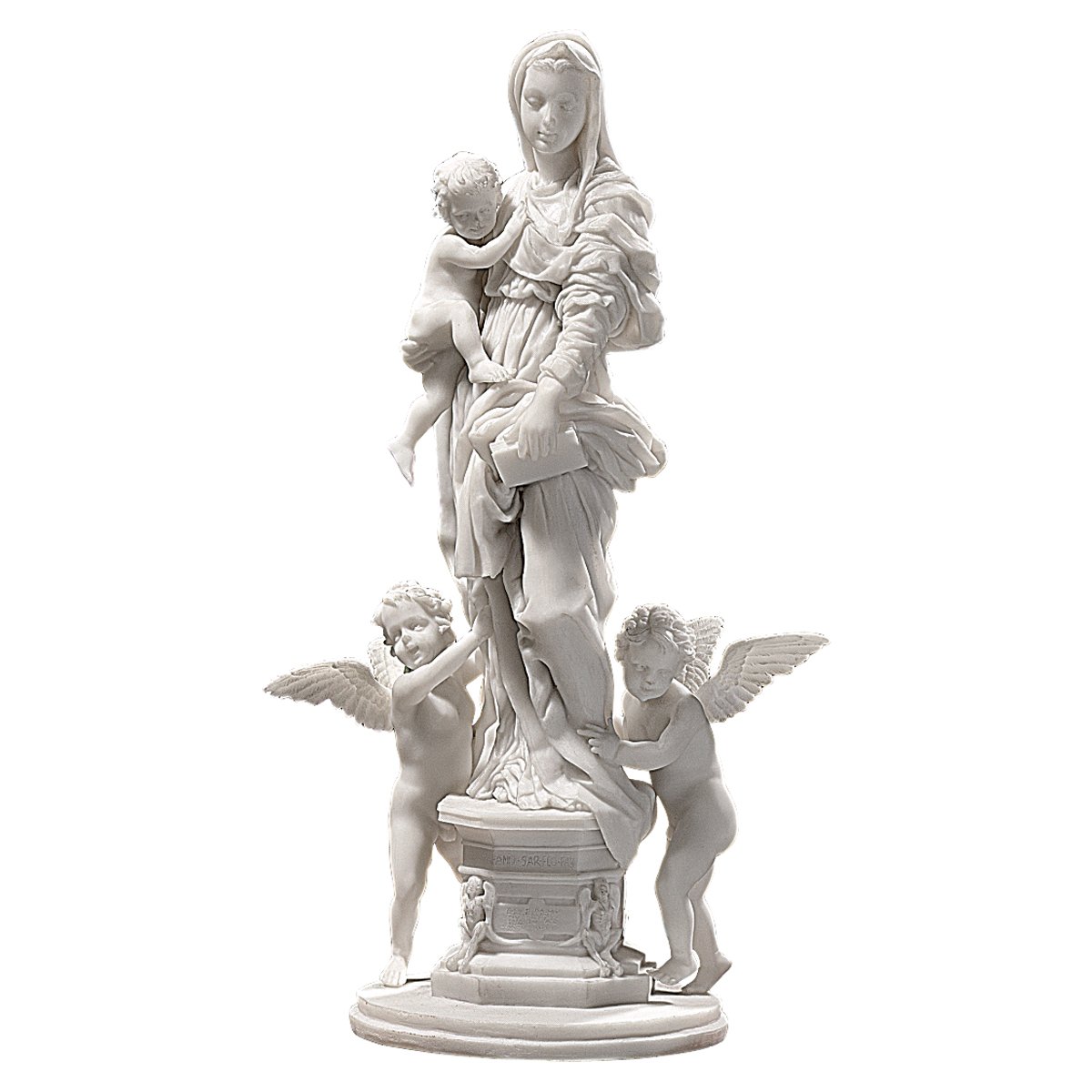 Garden Décor Bonded Marble Polyresin 35.5 cm Design Toscano Madonna of
