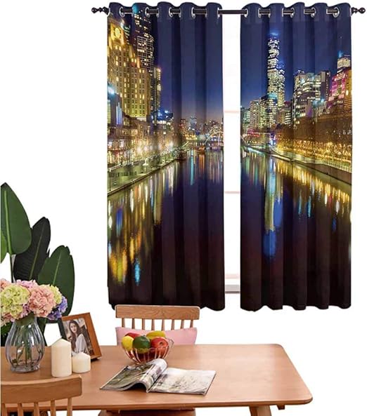 Amazon Com Mozenou City Waterproof Window Curtains Looking Down