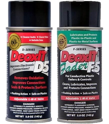 Hosa D5S-6 CAIG DeoxIT 5% Spray – 5 Oz Contact Cleaner & Deoxidizing Solution
