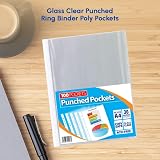 1ABOVE 30 Micron A4 Glass Clear Plastic Wallets 500 Pack view 5