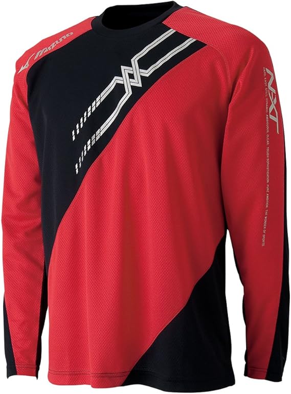 Amazon ミズノ テニス シャツ 62ja4591 メンズ ブラック チャイニーズレッド 日本 M 日本サイズm相当 シャツ 通販