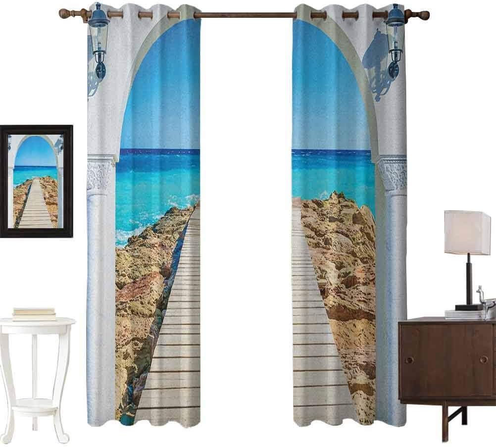 Amazon.com: MartinDecor Coastal Blackout Curtains, Living Room Drapes