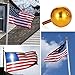 TOTOBAY Flagpole Ball Top Ornament - Gold Anodized Aluminum Finish, 3-Inch, Designed for US Flag