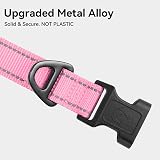Joytale Reflective Dog Collar XS Pink Neoprene Padded Adjustable Neck 20-28cm view 3