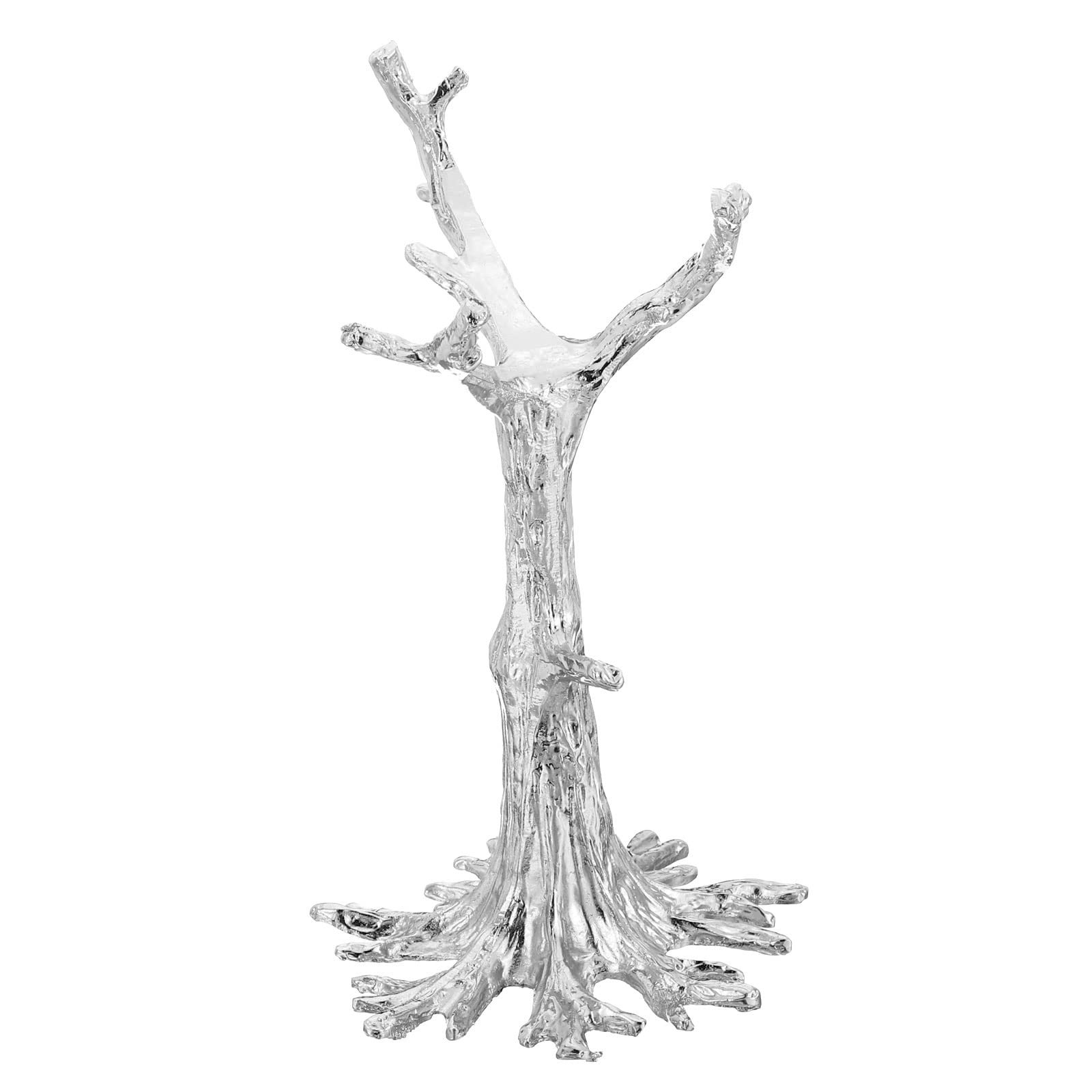 PATIKIL Crystal Ball Stand, Sphere Display Stand Photography Props for 80 to 100mm Crystal Balls Ornament Rack Holder Metal Base Tree Shape, Silver