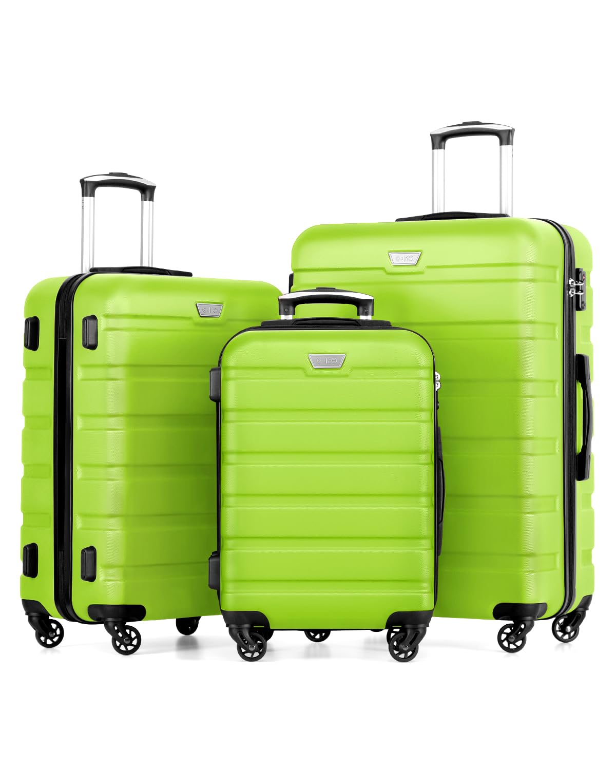 COOLIFE Suitcase Trolley Carry On Hand C...