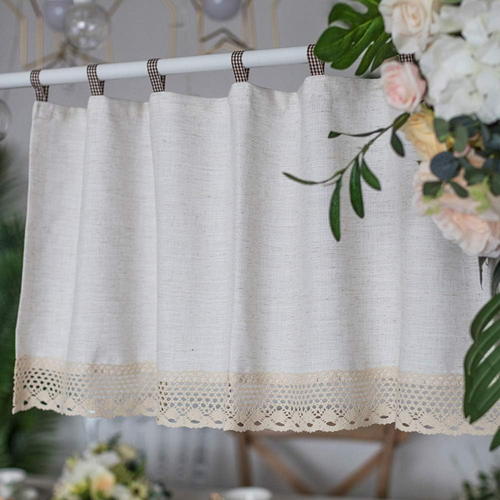 Amazon.de: Einfaches und modernes Scheibengardine Café Kurzer Vorhang