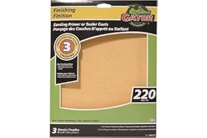 GATOR Premium Sanding Sheets, 220 Grit