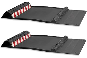 MAXSA INNOVATIONS Maxsa 37358-2PK Park Right 21" x 11" x 2" Parking Mat, Black, Amazon Exclusive
