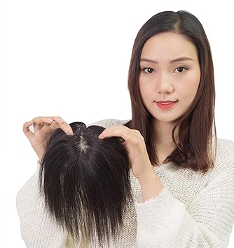 Amazon Com Moreal Natural Black Remy Human Hair Top Piece