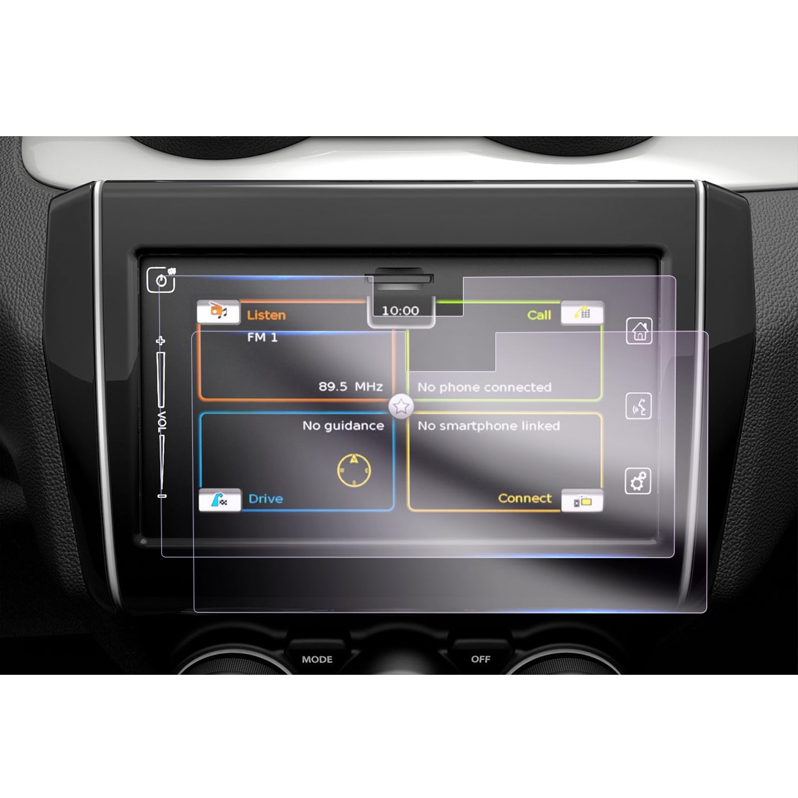 GAFAT [Pack of 2] 2017-2023 2024 Suzuki Swift Vitara Ignis Jimny Baleno 7" Navigation Screen Protector, Nano Protective Film for Suzuki SLDA 7 Inch Display Audio System, 6H Anti-Scratch