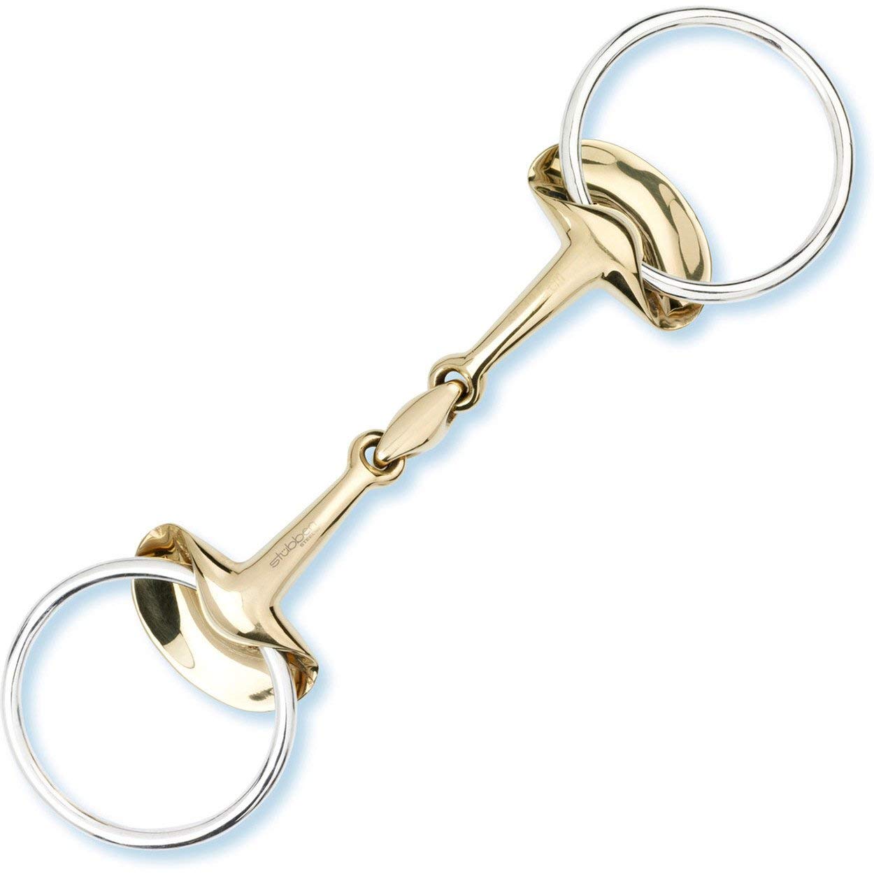 Stübben 2262 Golden Wings Snaffle Bit double broken - 3 3/4"·9,5cm - 14 mm - Sweet Copper