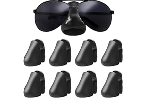 Senbos Eyeglasses Holder – 8pcs Self-Adhesive Wall-Mounted Glasses Stand, Nose-Shaped Sunglasses Organizer for Home, Bathroom, Bedroom – Space-Saving, No Drilling Needed