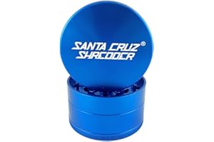 Santa Cruz Shredder Metal Spice Grinder Made in USA (Large (2.7 Inch), Blue)