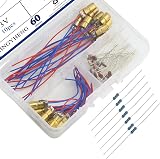 BGTXINGI 60pc Mini Red Laser Diode Modules Photoresistors 10K Resistors Kit view 6