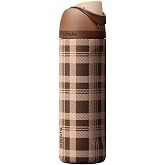 Owala FreeSip Stainless Steel Water Bottle 24 oz Plaid and Simple