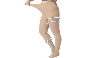 AMZAM Extra Wide 5XL Medical Compression Pantyhose for Women & Men, Closed Toe 20-30 mmHg Graduated Compression Stockings Waist High Support Leggings, Support Hose for Edema, Post Surgery,During Pregnancy