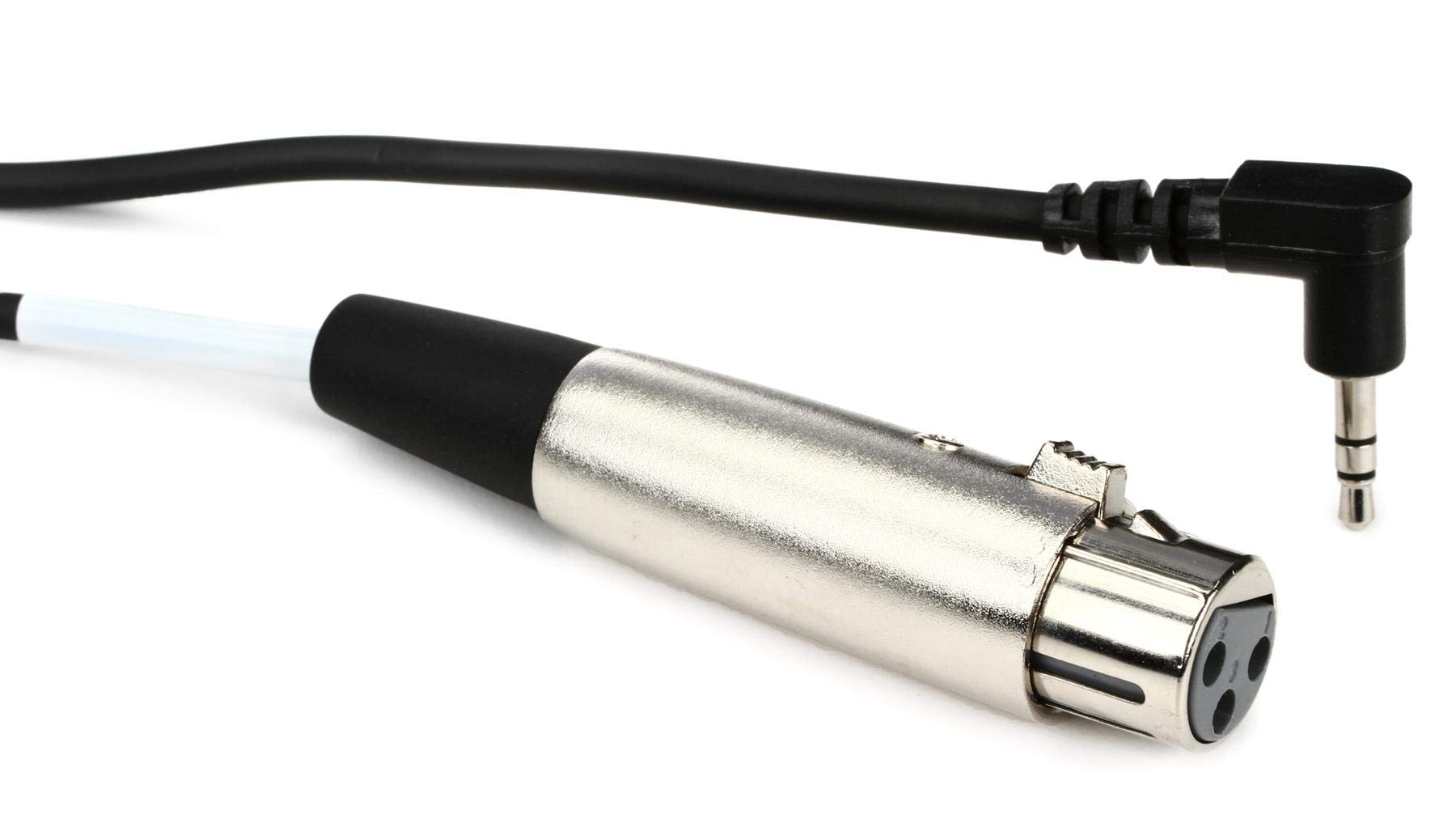 HosaTech XVM-102F 2ft XLR3F to Right Angle 3.5mm TRS Microphone Cable