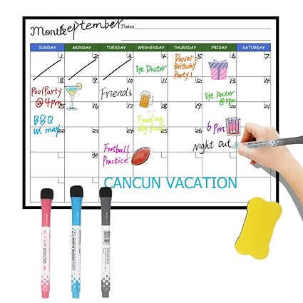 Calendario magnético para refrigerador, resistente a las manchas ...