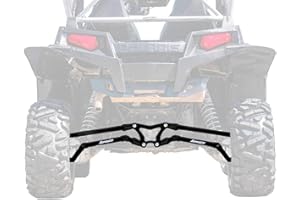 SuperATV High Clearance Boxed Rear Radius Arms/Rods for Polaris RZR XP 900 / XP 4 900 (2011-2014) - Black