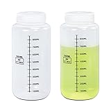 ASEVAT 34oz 2Pack Wide Mouth Plastic Bottles