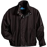 AFC Men’s Nylon Windbreaker Jacket Standard & Big & Tall L to 6X Waterproof Coat (US, Alpha, XX-Large, Regular, Regular, Black)