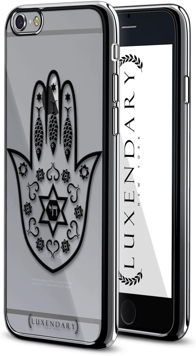 Luxendary Hamsa Design Chrome Series Case for iPhone 6/6S Plus - Titanium Black