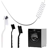 lasuroa 4pcs Washing Machine Cleaning Brush Kit, Efficient Front Load Washer Cleaner Tool or Accessories 1 Drum Cleaner Brush