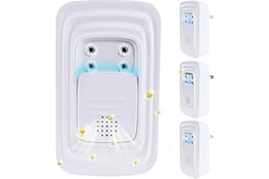 PVACG 4Pack Plug In Air Ionizers for Home with 4 Brush Heads and Fragrance, Quiet Negative Ion Air Purifier for Bedroom Portable Wall Plug In Air Freshener for Office Bathroom Living Room (4)