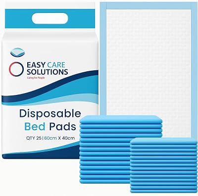 EASY CARE SOLUTIONS 100 x 40 x 60 cm Disposable Bed Pads 4 Pack