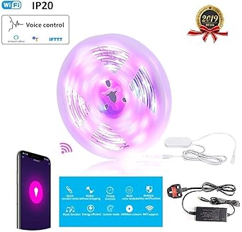 Simfonio Alexa Led Strip Lights Compatible With Alexa Google