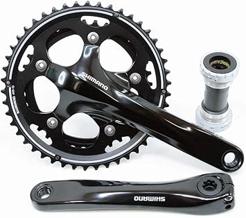 Amazon Shimano シマノ クランクセット Fc Cx50 Sm 4600 付 175mm 10s 46x36t ダブル 2ピースクランク構造 クランク セット ブラック Efccx50cx シマノ Shimano クランクセット