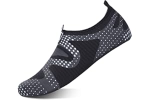 L-RUN Women Water Shoes Mens Barefoot Skin Aqua Socks for Run Dive Surf Swim Beach Yoga Quick Drying