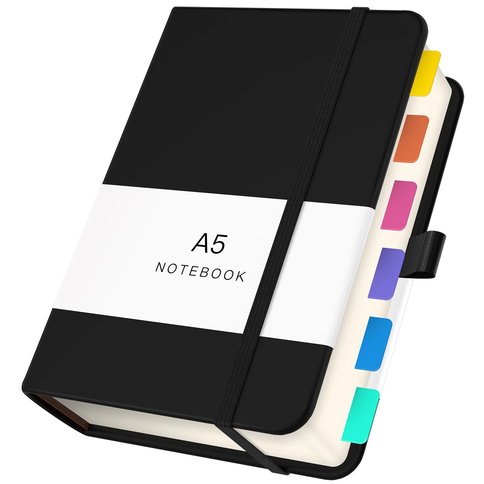Yarotm Squared Notebook A5 - Square 5mm Paper Hardback Notepad A5-100GSM Graph Paper Note Book - 360 Pages PU Leather Notebook for Journal Diary Writing, Green — image 1