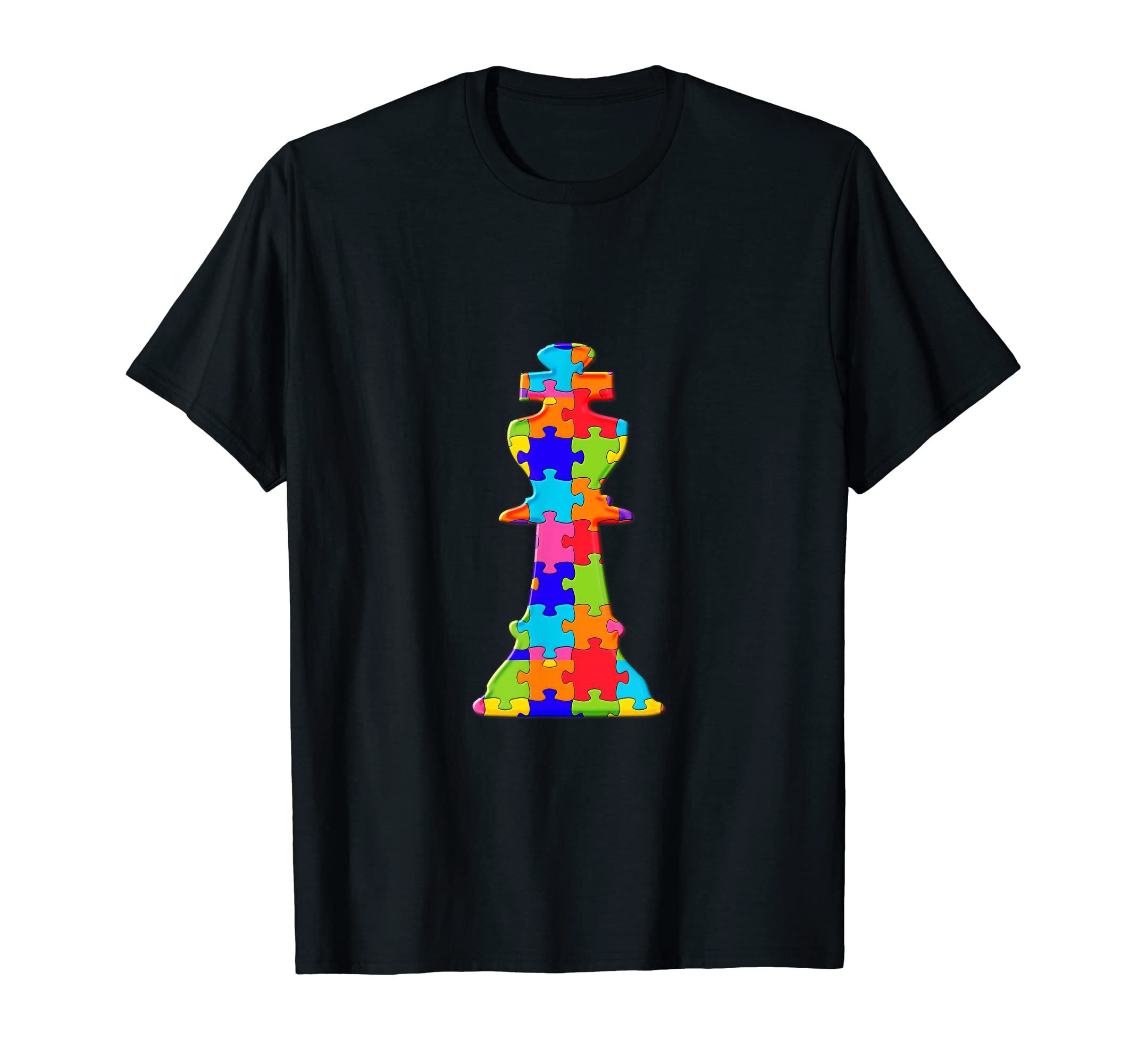 Chess King Puzzle Autism Puzzle T-Shirt