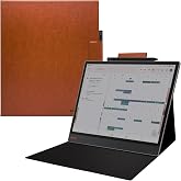 UMUBUHOMS Magnetic Stand Case for 13.3'' Boox Tab X C (2025) / Boox Note Max (2024) Lightweight Book Folio Cover with Anti-Lost Magnetic Pen Buckle &amp; Auto Wake/Sleep (Brown)