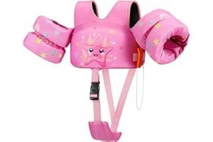 Heysplash Kids Swimming Vest, Toddler Floaties, Puddle Kids Jumper with Adjustable Strap, Swim Jacket Water Wing Arm Baby Float, Pool Sea Swimming Aid for Boy Girl