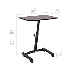 Seville Classics WEB162 Mobile Laptop Computer Desk