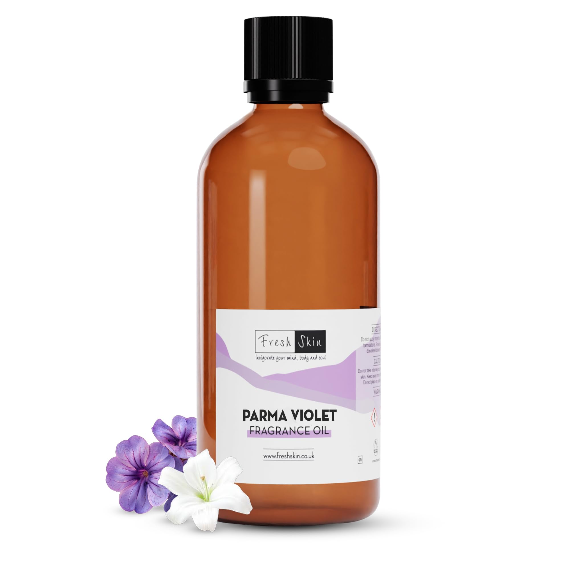 freshskin beauty ltd | Parma Violet Fragrance Oil 100ml - Candles, Bath Bombs, Soap Making, Reed Diffusers & Wax Melts - Cosmetic Grade - Vegan Friendly