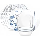 Corelle&reg; Botanical Stripes 12-piece Dinnerware Set, Service for 4, 1149161