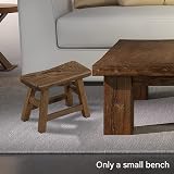 DSFSAEG Wooden Stool Step Rustic Footstool Plant Stand 27x13x21cm view 2