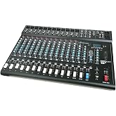 STUDIOMASTER CLUBXS16 CLUB XS16 Plus 12-Channel 12-Input Mixer Portable Compact Mixing Console with USB, Bluetooth, In Built DSP Effect