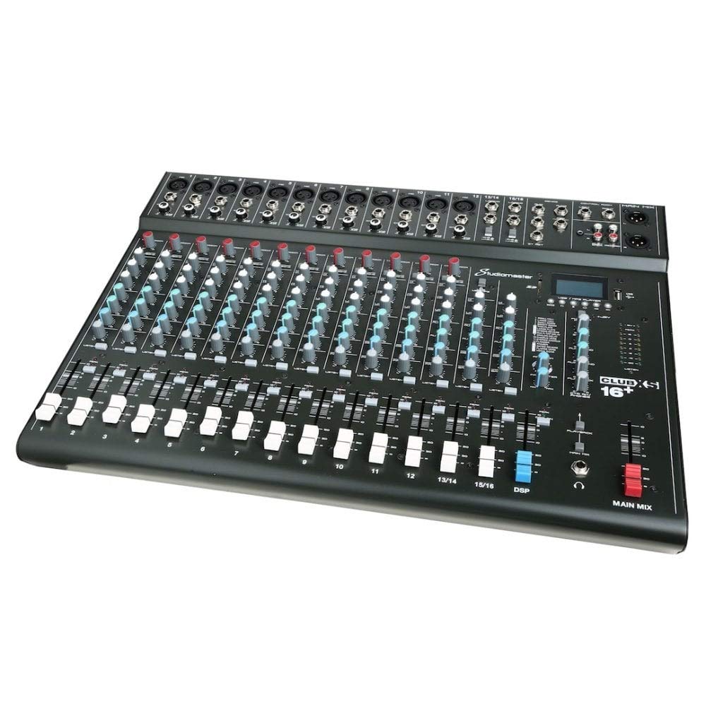 Studiomaster Club XS 16+ Compact Analog Mixer with Bluetooth inc FX