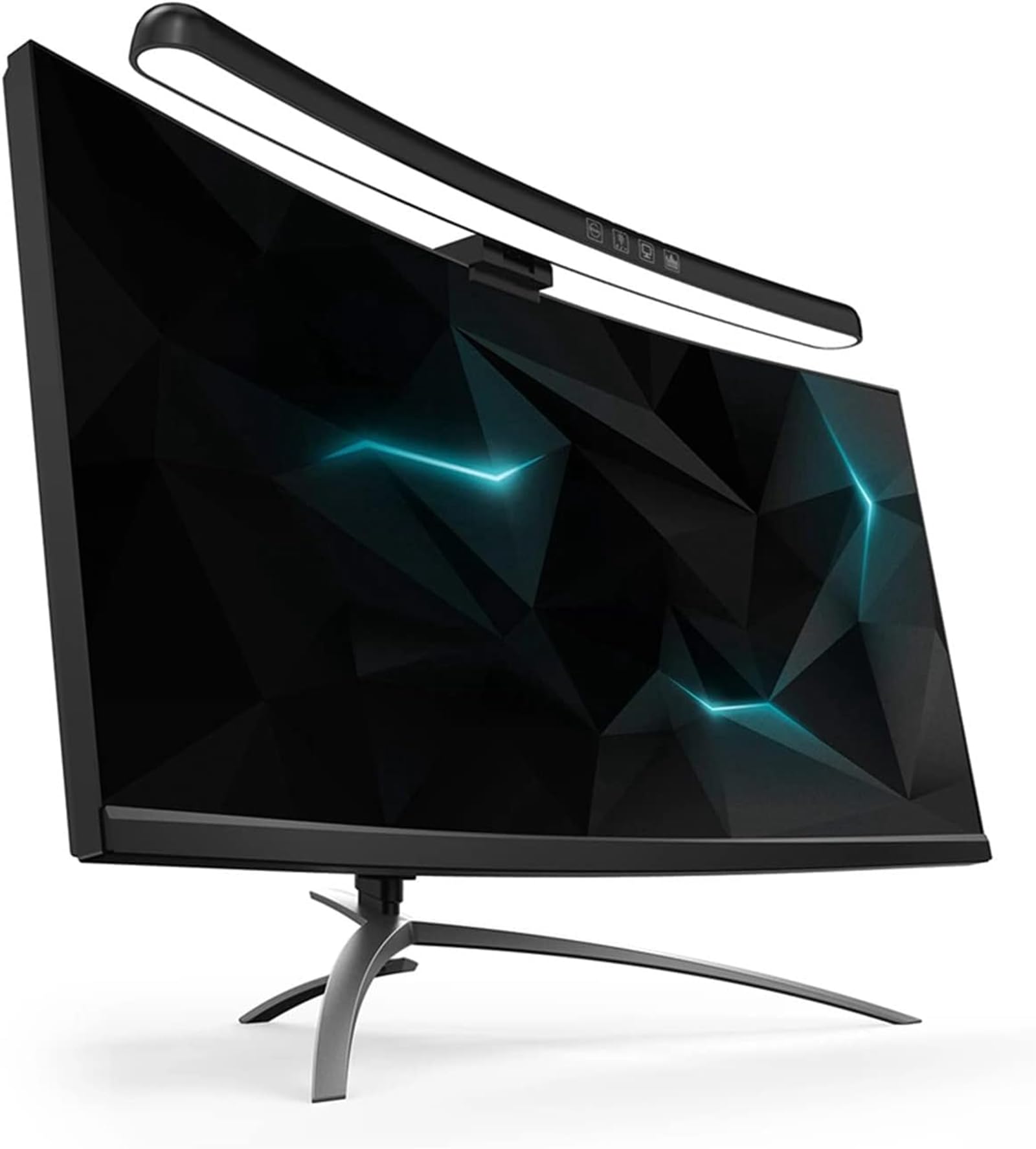 Curved Monitor Light Bar, Computer Monitor Lamp, Touch Dimming Screen ...
