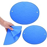 2 Pcs 12 inch BatMate for Pottery and Ceramics, Pottery Wheel Bat, Round Clay Throwing Cloth, BatMate Ceramic Bats, for Making Pottery Ceramics, Pottery Machine Accessories (Blue)